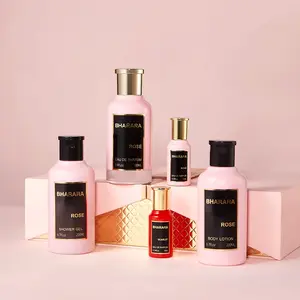 Bharara Rose Bath & Body Eau De Parfum 5 Pc Gift Set For Women - Includes Lotion Shower Gel & Perfumes - Perfect for Birthdays & Special Occasions