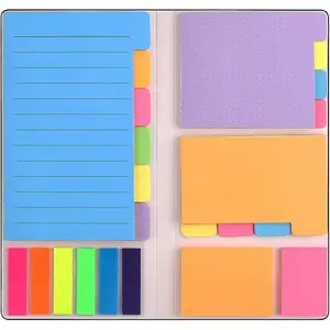 Sticky Notes Set,  Self-Stick Notes Pads for Journaling Notebook Planner Study, Office Supplies College Essentials  to School Supplies for High School Students Teen Girl Gifts Preppy Stuff