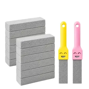 12-Pack Pumice Stone Cleaning Brushes for Kitchen & Grill, Ergonomic Handle, Removes Grease, Burnt Food, Rust & Hard Water Stains