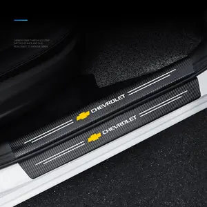 4/5/8/9pcs Chevrolet High-Quality Car Door Sill Protector Stickers, Car Decals, Anti-Slip Wear-Resistant, Fits Chevrolet Camaro Ss Rs Lt Zl1
