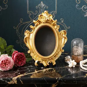 European Style Resin Photo Frame, Indoor Desktop Decoration, Home Party Festival Decor, Multiple Styles Available