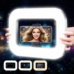 Rechargeable Ring Light Without Stand, Cordless Square Ring Light for 360 Photo Booth Accessories, Phone Video Stabilizer for iPhone with Built-in Battery for Video Recording Streaming, Vlogging Kit#Easter Day#mother's day gifts