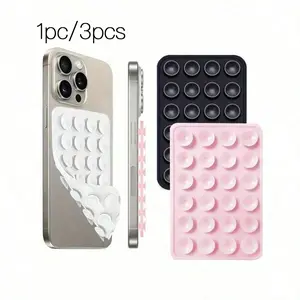 Silicone Suction Phone Case Dual-Sided Installation, Octo Cup Buddy Sticky Grip for iPhone & Android, Selfie & Video Holder (28pcs)