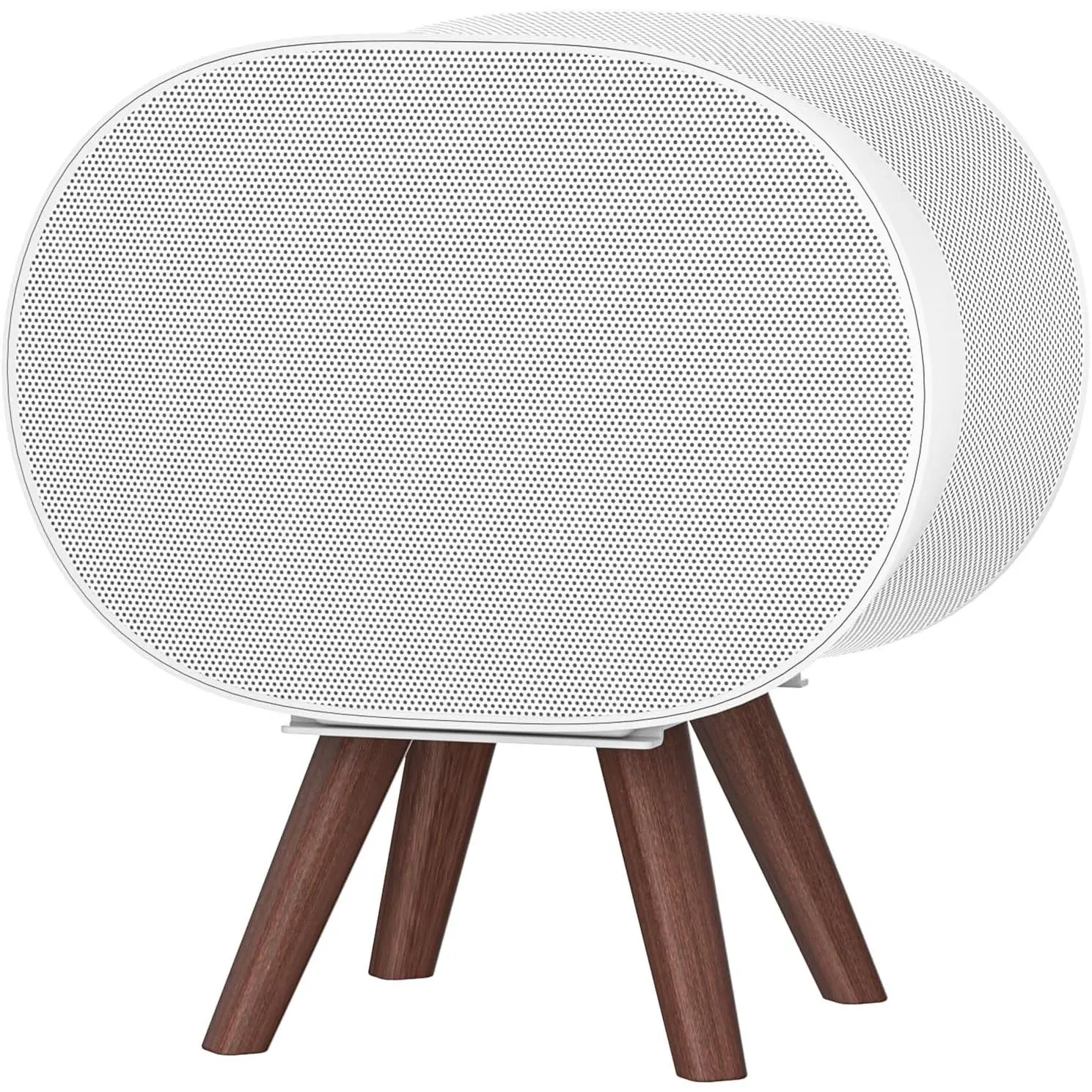 Wooden Table Stand for Sonos Era 300 Space Saving Desktop Speaker Stand Compatible with Sonos Era 300 Desk Stand Holder for Decorations, White