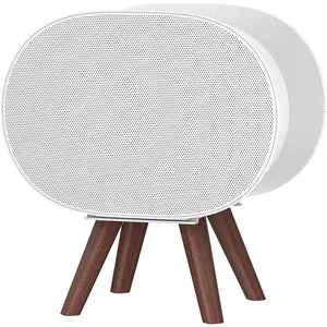 Wooden Table Stand for Sonos Era 300 Space Saving Desktop Speaker Stand Compatible with Sonos Era 300 Desk Stand Holder for Decorations, White