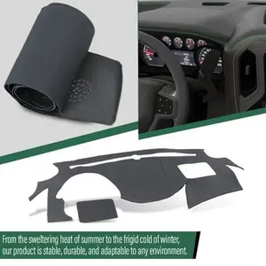Soft TPE Dash Cover Fit For 11-14 Hyundai Sonata Dark Gray Dashboard Cover