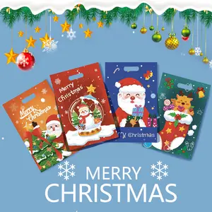 Cute Christmas Crystal Ball Candy Gift Tote Bag Happy Party Chocolate Biscuits Snack Bag Buggy Bag