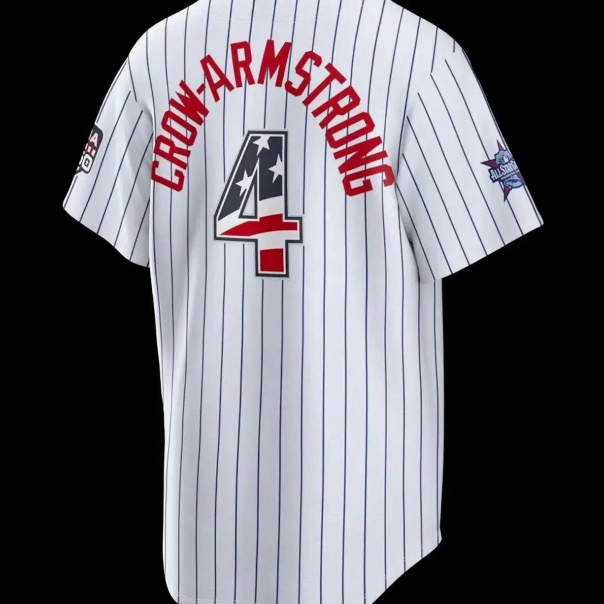 Unisex Baseball USA 250 Stadium Jersey Crow-Armstrong 4 2026 All-Star Edition Stars & Stripes Cream Stadium Jersey