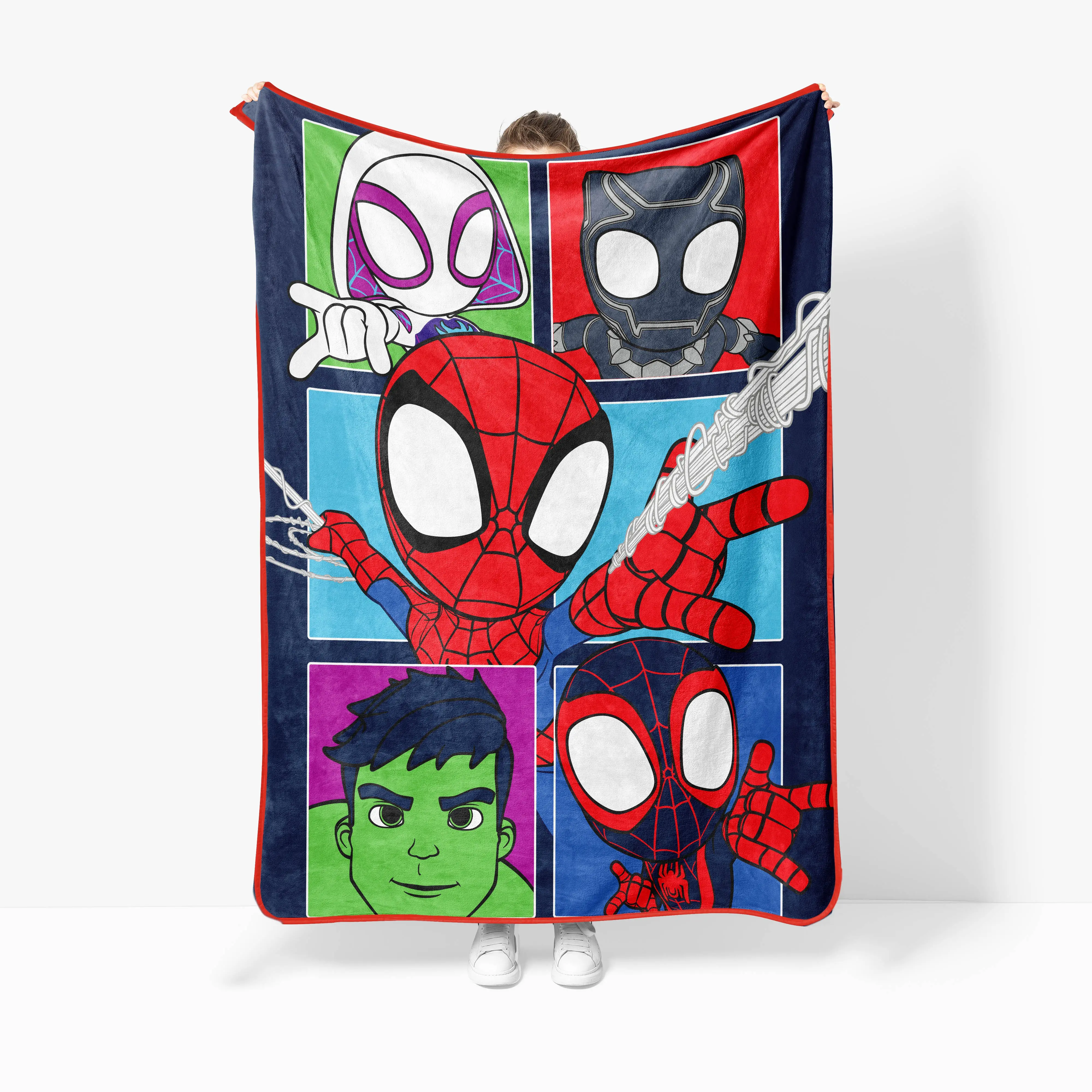 Sunny Side Up Marvel Spidey & His Amazing Friends Throw Blanket Sunny Side Up Marvel Spidey & His Amazing Friends Throw Blanket