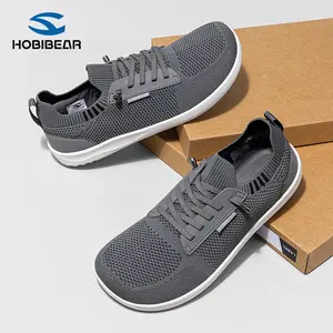 HOBIBEAR wide-headed shoes spring and autumn men's shoes outdoor casual sports shoes breathable fabric upper lightweight soft-soled walking shoes Sneaker Footwear