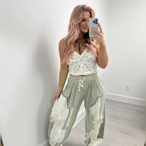 Matcha Petals & Patchwork Bottoms