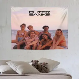 Tapestry  JJ Maybank tapestry Outer Banks main picture Flag Wall Art Hanging,For Decorate Clubs Concerts Bars University Dormitories Living Rooms Bedrooms Decor Tapestry Tapestry