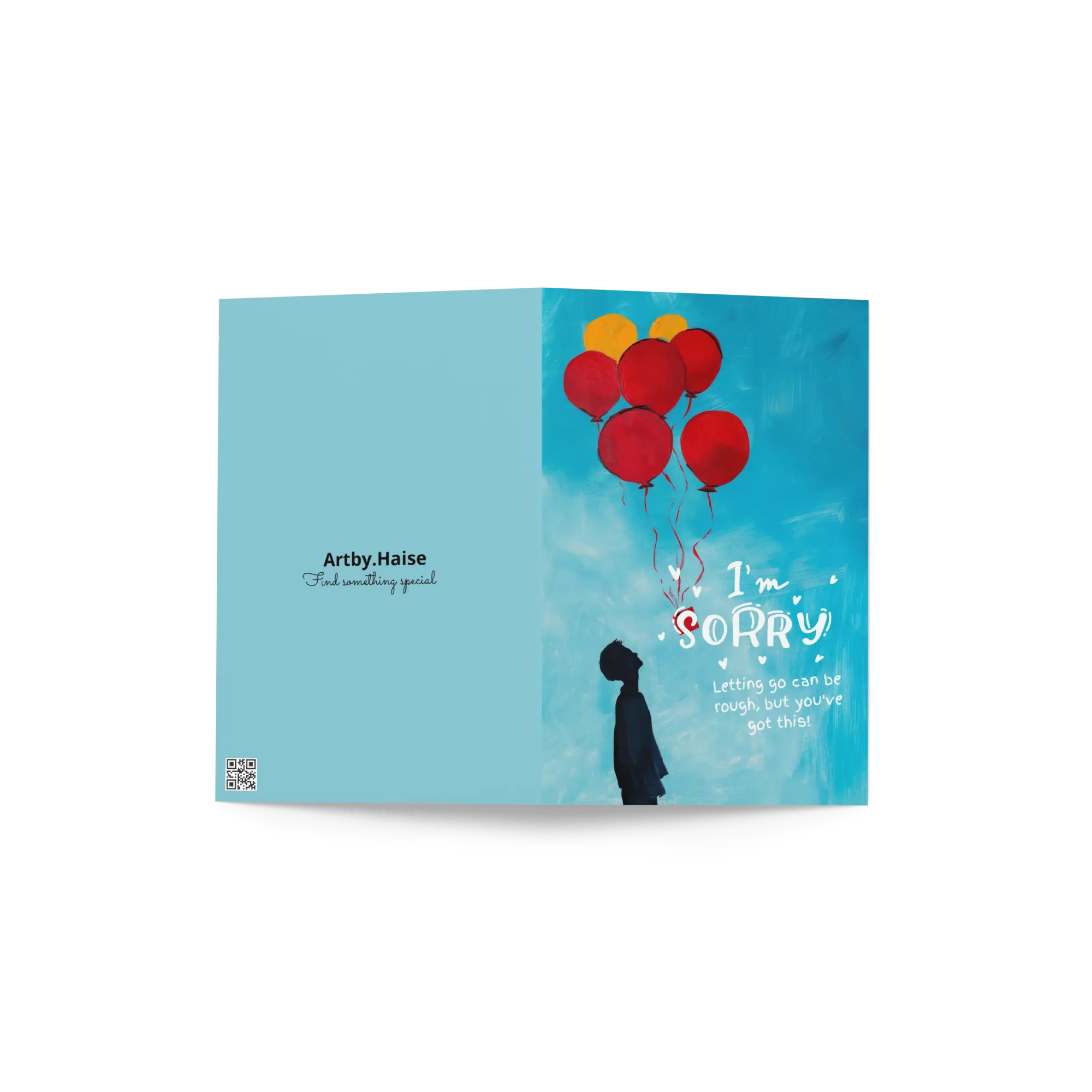 I'm Sorry Supportive Sympathy Card – Thoughtful 5x7 Apology Card by Artby.Haise