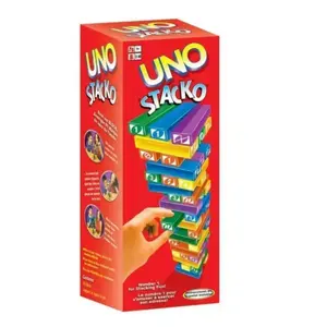 English & French Jenga, Family Party Board Game, Stacking Blocks Toy, Kids Educational Interactive Game