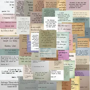 Bible Sticker, 60pcs/set Inspirational Christian Sticker, Bible Verse Sticker, Bible Journaling Supplies, Aesthetic Jesus Faith Christian Sticker