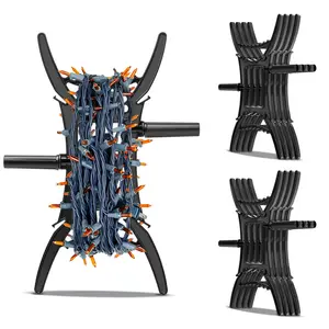 8/12 PCS Christmas Light Storage Holder - All-Purpose Holiday Light Reels Organizer for Light Cords Wind Up with Rotating Design for String Lights