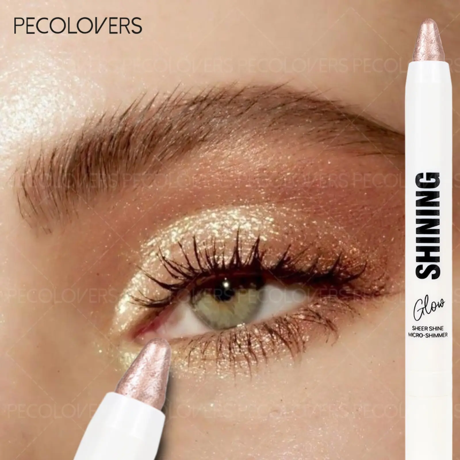 6 Colors Pearlescent Eyeshadow Stick White Pearl Shimmer Brightening Waterproof Lasting Eye Shadow Highlighter Pen