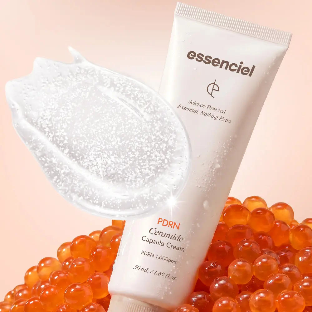Essenciel PDRN Ceramide Capsule Cream (50ml) - Salmon DNA & Ceramide Complex, Moisturize, Skin Repair, Beauty Routine Boost, Self Care Pick for Damaged, Dry Skin & Plump Healthy Look