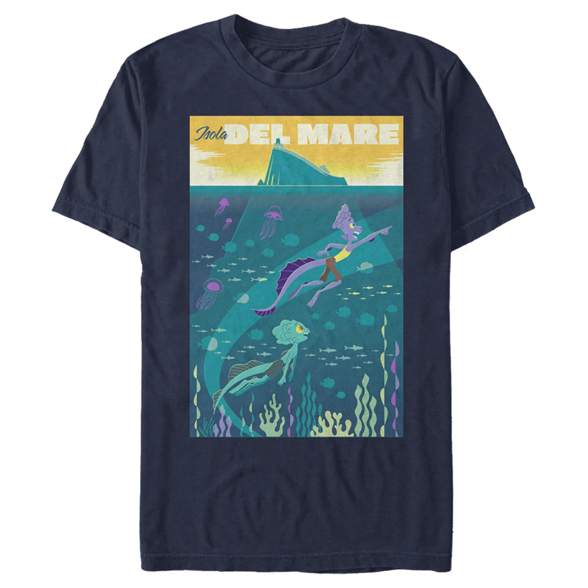 Men's Luca Isola Del Mare Poster T-Shirt