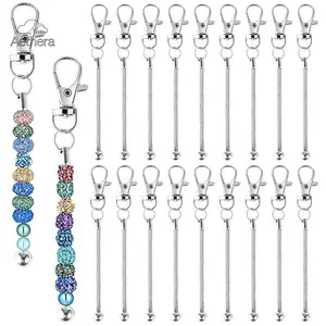 Shein Amazon DIY Beadable Metal Stainless Steel Soft Chain Keychain Pendant, Bag Charm Jewelry Pendant for DIY Craft, Bag Decoration & Key Accessories