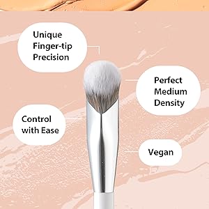 Concealer Brush, Angled Under Eye Makeup Small Foundation Precision Face Blending Brush (193 concealer brush)