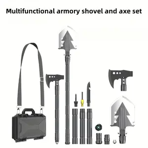 Outdoor Armory Shovel Hammer Set Camping Camping Survival Vehicle Manganese Steel Folding Multi-functional Engineer Shovel