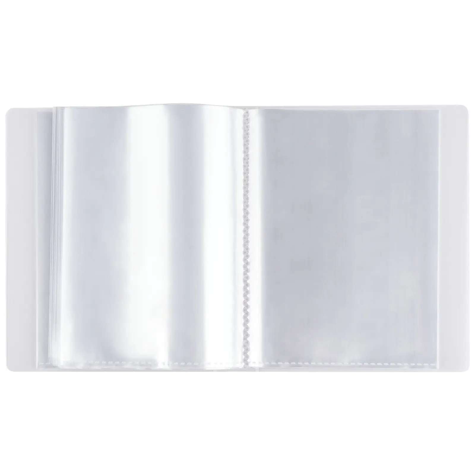 40-Page Large Capacity Transparent Sticker Album, A6 Clip File Organizer for Photos & Notes, Ideal for Classroom Home Office Travel Use, Photo Albums