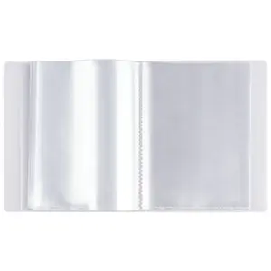 40-Page Large Capacity Transparent Sticker Album, A6 Clip File Organizer for Photos & Notes, Ideal for Classroom Home Office Travel Use