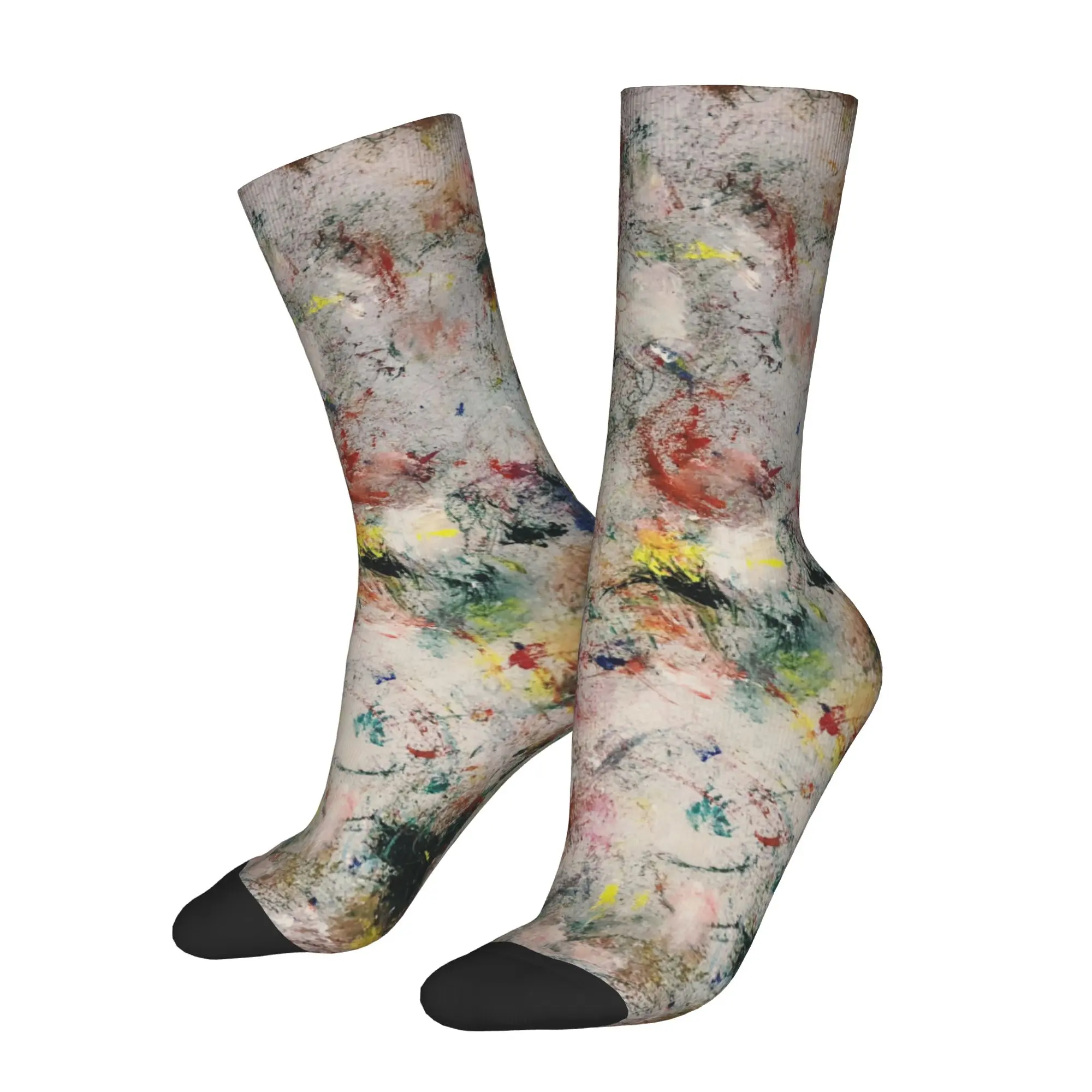Custom Abstract Art Socks - 3D Printed Mid-Calf Socks, Limited Edition Artist Design, Your Own Design Welcome, Unisex Artistic Socks for Men & Women, Unique Gift Idea