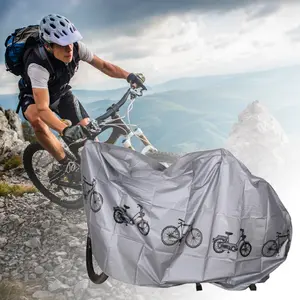 Universal Bike Cover Waterproof Dustproof Sun Protection for Electric Bicycle Motorcycle Mountain Bike Outdoor Use All Weather Carrying Storage Bag