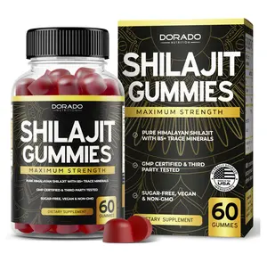 SHILAJIT GUMMIES (60 GUMMIES) - DELICIOUS RASPBERRY WATERMELON FLAVOR WITH +85 TRACE MINERALS