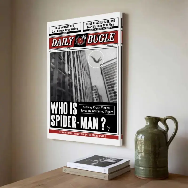 S-M Movie Newspaper Poster Canvas Print Poster, Movie Poster, Newspaper Art Decor, Wall Decor For Bedroom Game Room Dorm, S-M Fans Lover Collection