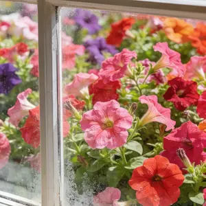 800 Seeds Petunia for Planting Outdoors, Mixed Color Petunia Flower Seeds, Easy to Grow Garden Flowers for Hanging Baskets, Backyard and Landscaping, Seeds Only Not Live Plants