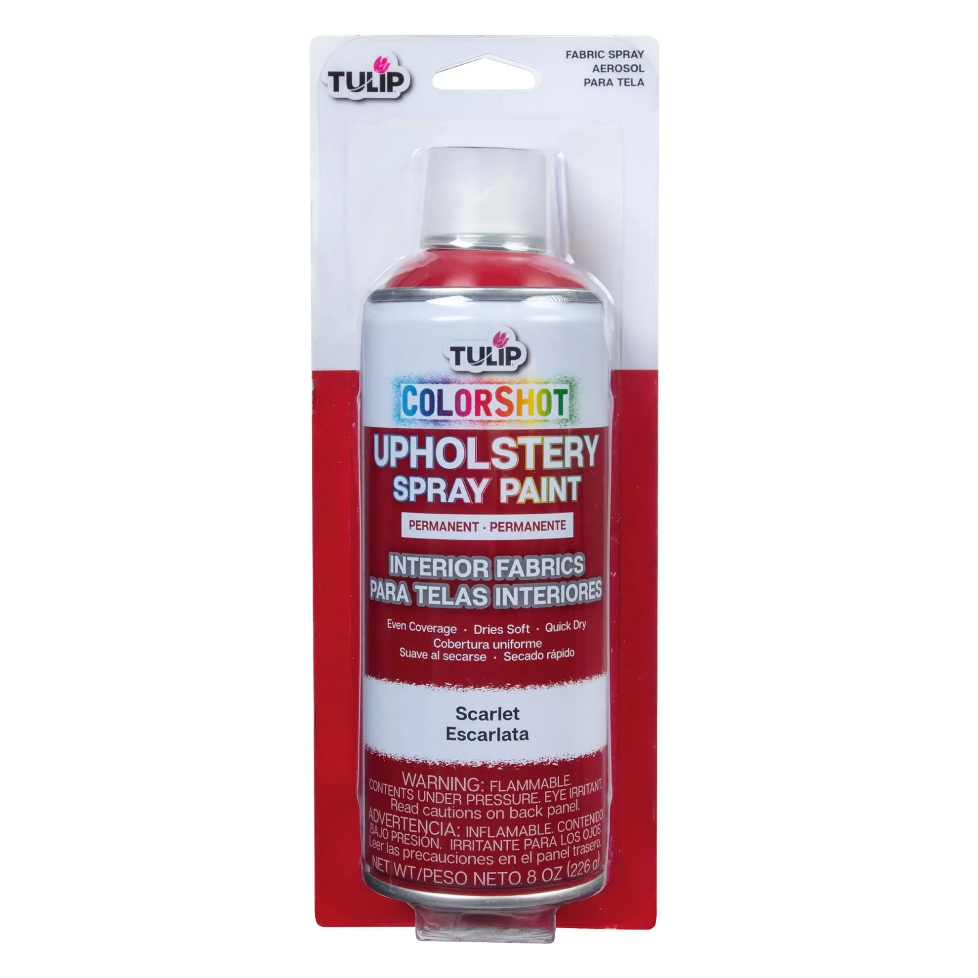 ColorShot Interior Fabric Spray, Scarlet Upholstery Care Solution with Wide Coverage, Fast-Dries Formula for Automotive Use, Furniture