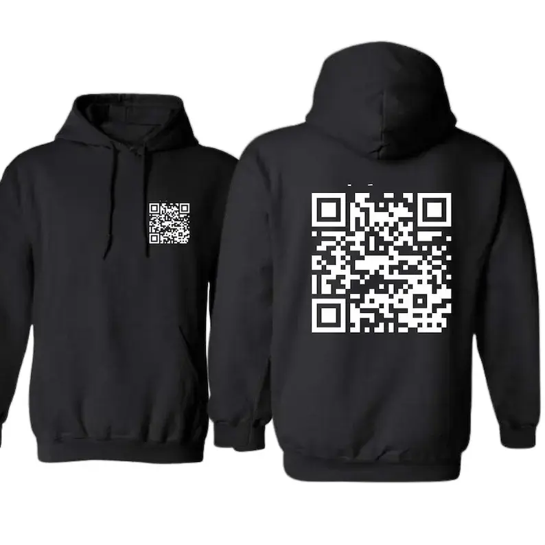 Funny QR Code Shirts or Hoodies for Men - Sweatshirts - Menswear