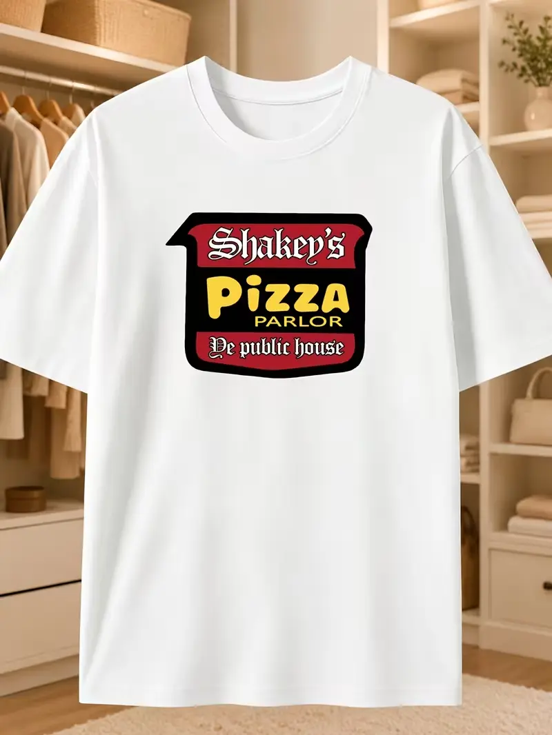 Fun Men's Short-Sleeve Graphic T-Shirt – Delicious Pizza