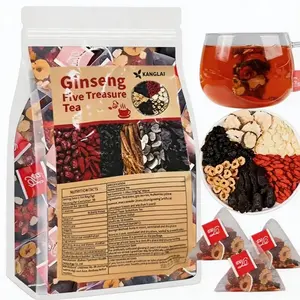 Selected Ingredients: Turmeric Kidney Tea Blend, Ginseng Five-Herbs Tea, Organic Kidney Detox Tea, Traditional Healthy Kidney Detox Tea for Men and Women