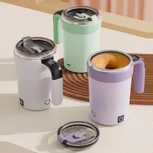 Automatic Stirring Coffee Cup, 1pc Rechargeable Electric Self Stirring Mug, Portable Stainless Steel Coffee Cup for Office, Home, Kitchen, Drinkware