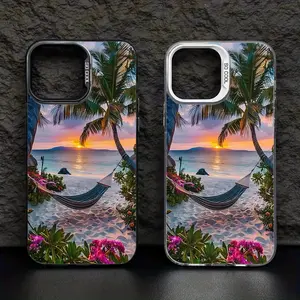 B443 Seaside Sunset View Phone Cases for iPhone16/ 15/ 14/ 13/ 12/ 11/ Plus/ Pro/ Pro Max Series, Daily Use Case, Smartphone Case, Aesthetic Phone Case, Seaside Design, Durable Case, Highquality Finish, Smartphone Protector, Mobile Case, Tech Enthusiasts,