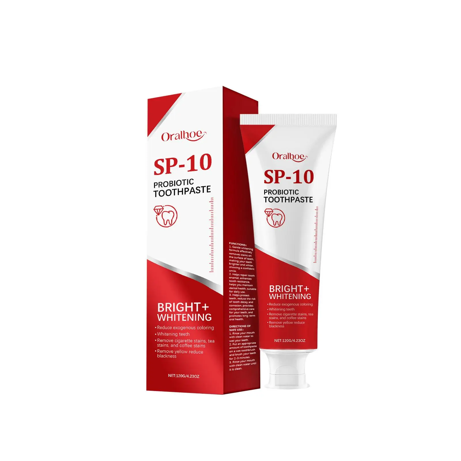 Probiotics Toothpaste, Healthy Toothpaste, Brightening & Breath Freshening Toothpaste, Oral Care Toothpaste for Cleaning Teeth Plaque, Daily Oral Care Product, Dental Care
