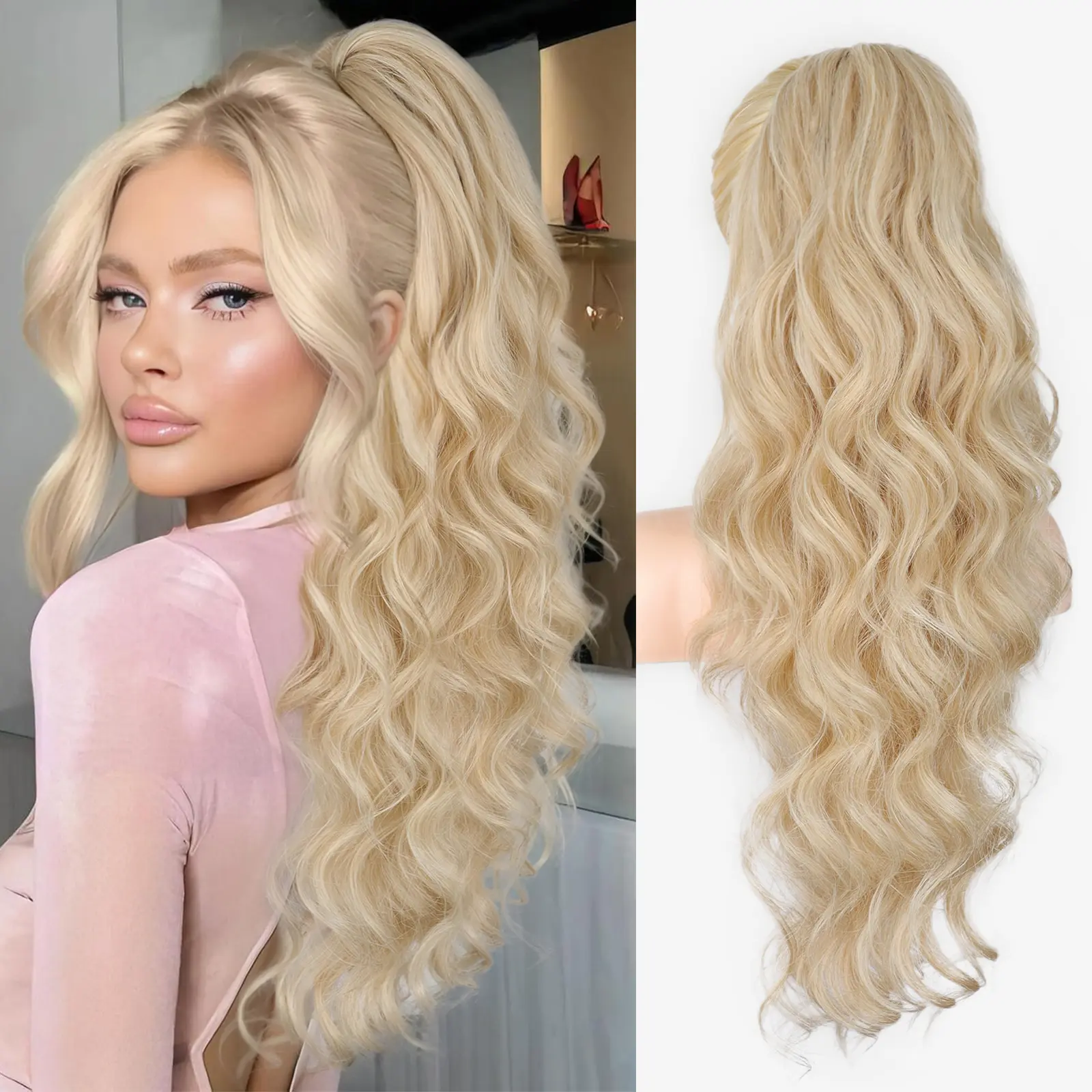 Dirty blonde with pale highlights 