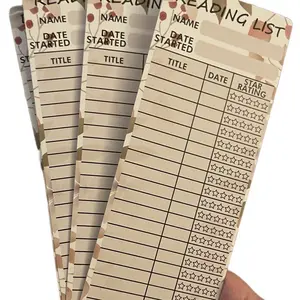 Reading List Bookmarks, 3in x 8in