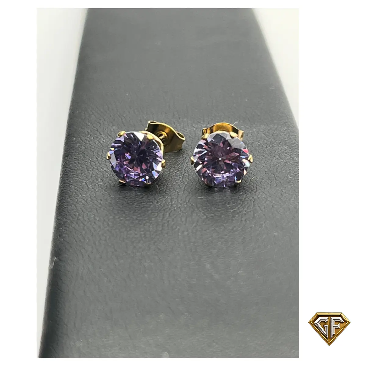 Purple Amethyst Stud Earrings February Birthstone Round Gemstone 5mm or 8mm Christmas Gift for Her Elegant Timeless Design February birthday gift