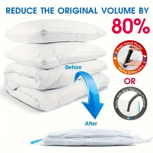4/8pcs Ultra Large Vacuum Storage Bags Set 40x60cm, Dustproof Compression, Space Saving, Ideal for Clothes Bedding Dorms Closets Moving, Vacuum Sealer Bags