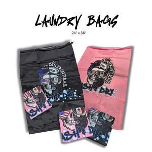 Sin Fronteras Laundry Bag • Wash & Dry • 24x36 Drawstring Bag