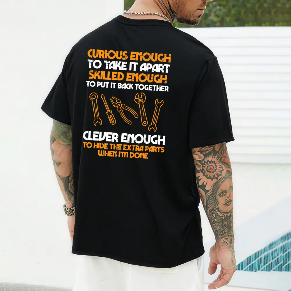 Curious Enough To Take It Apart T-Shirt, Car Auto Garage Mechanic Shirt, Funny Mechanic Humor Tee