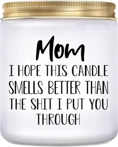 Gifts for Mom from Daughter Son, Mothers Day Birthday Christmas Thanksgiving Gifts for Mom,Stepmother Adoptive Mother, Lavender Scented Candle KLL