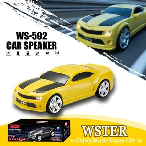 WS-592 Supercar Bluetooth Speaker, High-Fidelity Stereo, Wireless Portable, Supports TF Card/AUX, Car Desktop Decoration, Supports Hands-Free Calling, Creative Gift