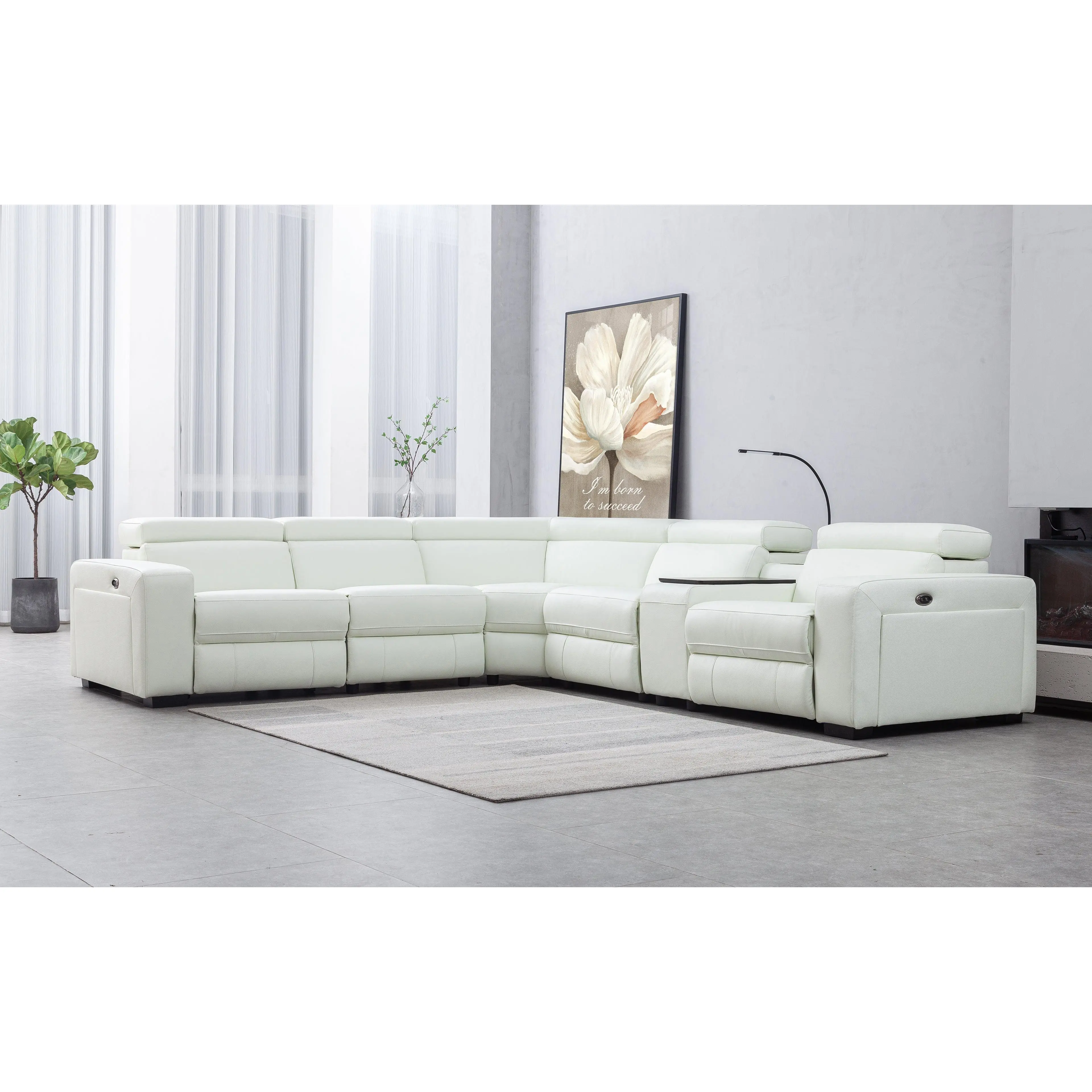 Borgan Modern Reclining Sectional Borgan Modern Reclining Sectional