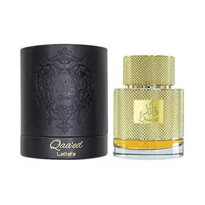 Lattafa Qaa'ed for Unisex Eau de Parfum Spray, 3.4 Ounce Fragrance Vanilla